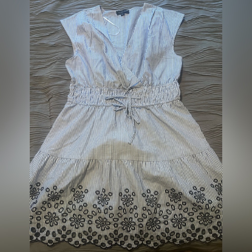 Rachel Zoe Blue and White Striped Dress